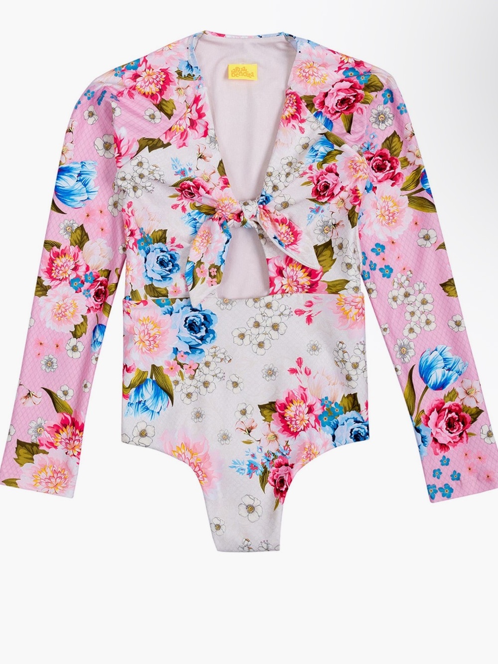 Agua Bendita Kids Long Sleeve One Piece Rash Guard Swimsuit